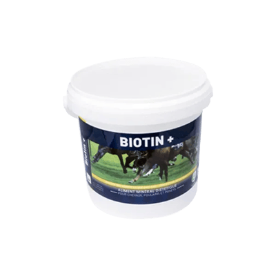 Biotin + Biotine pour chevaux - Soins des sabots, onglons, et de la peau - 1,4 kg - GREENPEX