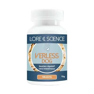 Verless Dog – Vers, parasites et intestins du chien – 30 comprimés – LORE & SCIENCE